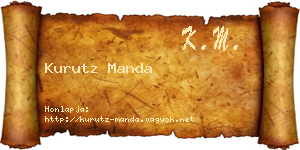 Kurutz Manda névjegykártya